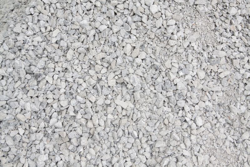 Crushed stone construction materials.Crushed stone texture background.