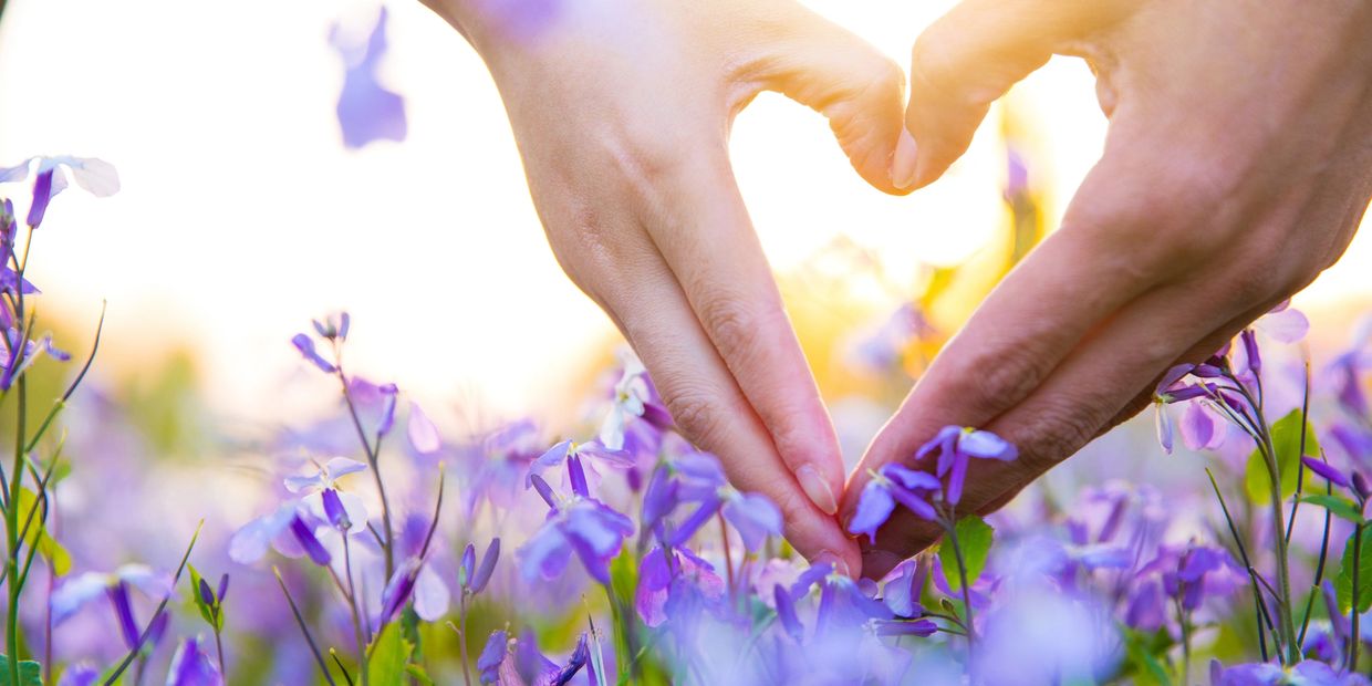 Hands in the shape of a heart