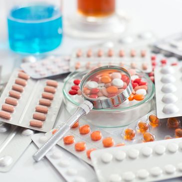 drug and pills , drug testing