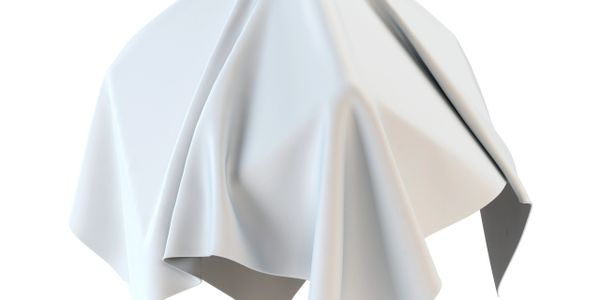 White cloth draped over an object, creating soft folds and shadows.