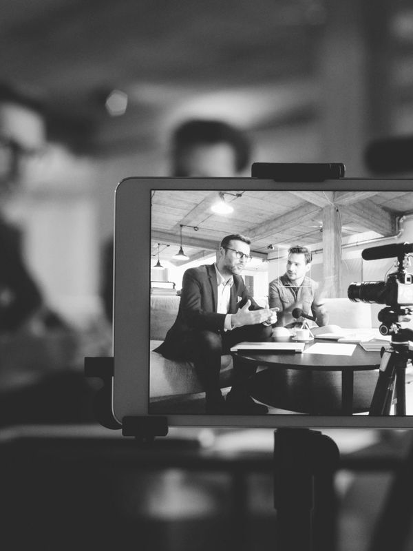 Camera livestream for remote attendees of a conference.