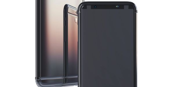 Three sleek black smartphones with reflective screens and curved edges.