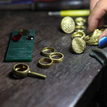 Silver jewellery casting