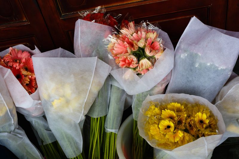 Flowers for sale in the market