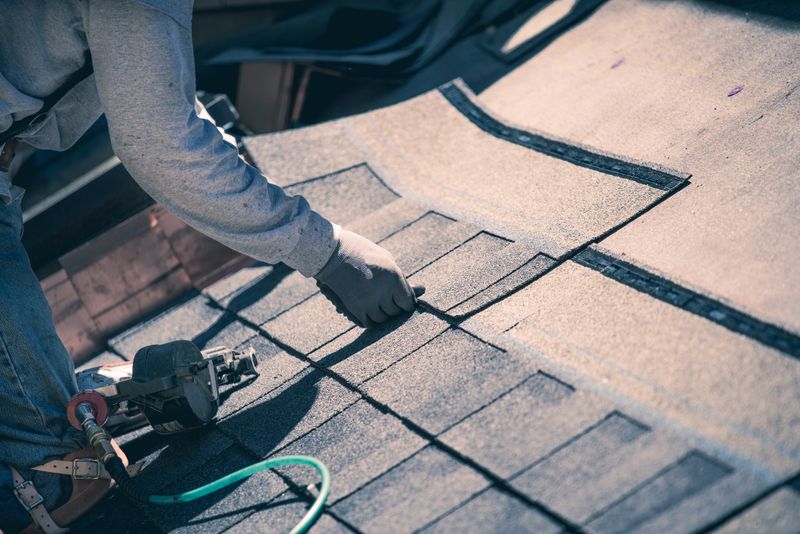 Installing new roof with  shingles