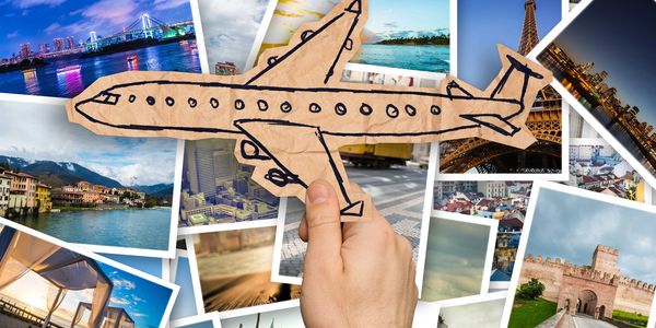 Paper Airplane and Travel pictures