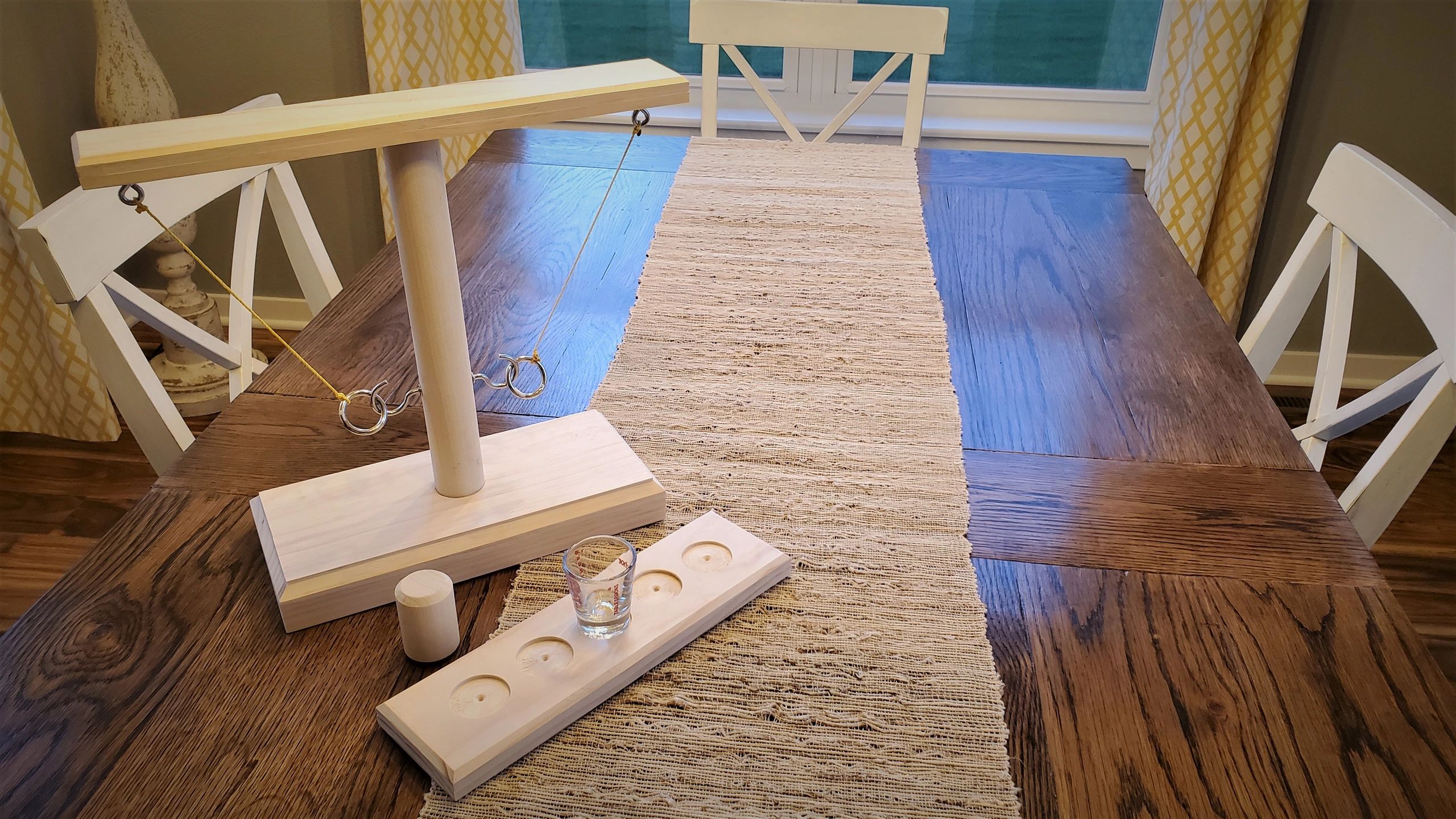 DIY Tabletop Ring Toss Game W/Shot Ladder