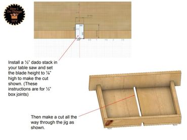Woodworking plans with detailed dimensions.