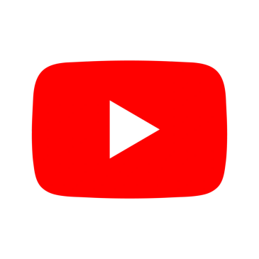 YouTube logo with text.