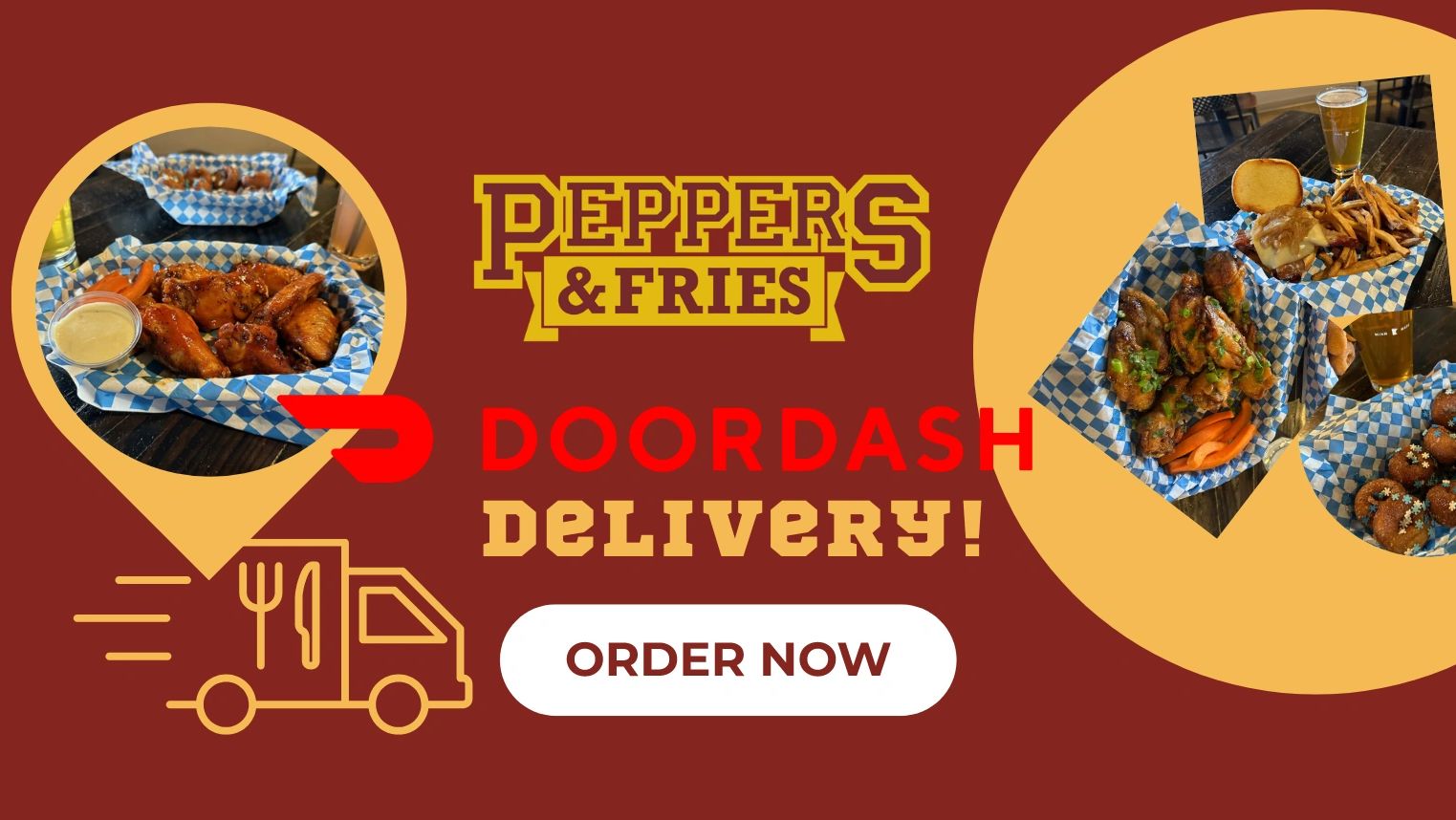 Get Peppers & Fries delivered or pickup in store with DoorDash!