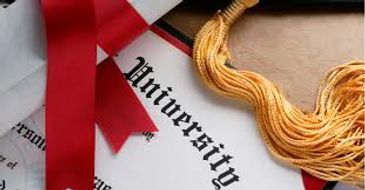 sample university diploma and tassel