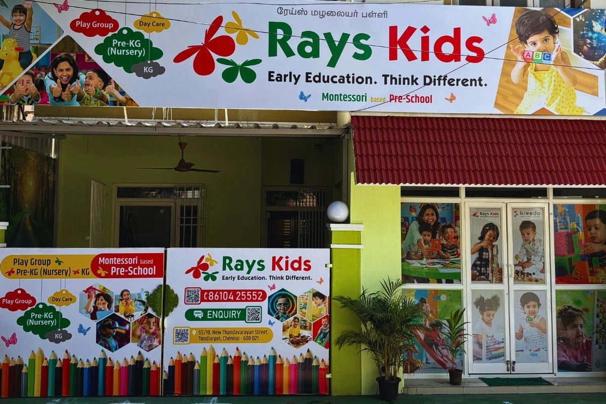Get in touch with Rays Kids Preschool via call or WhatsApp.