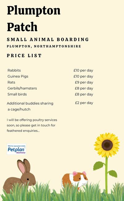 Plumpton Patch price list