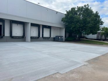 Loading dock area of a warehouse building.