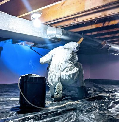 Crawl space mold removal