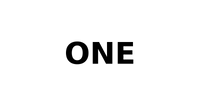 ONE

