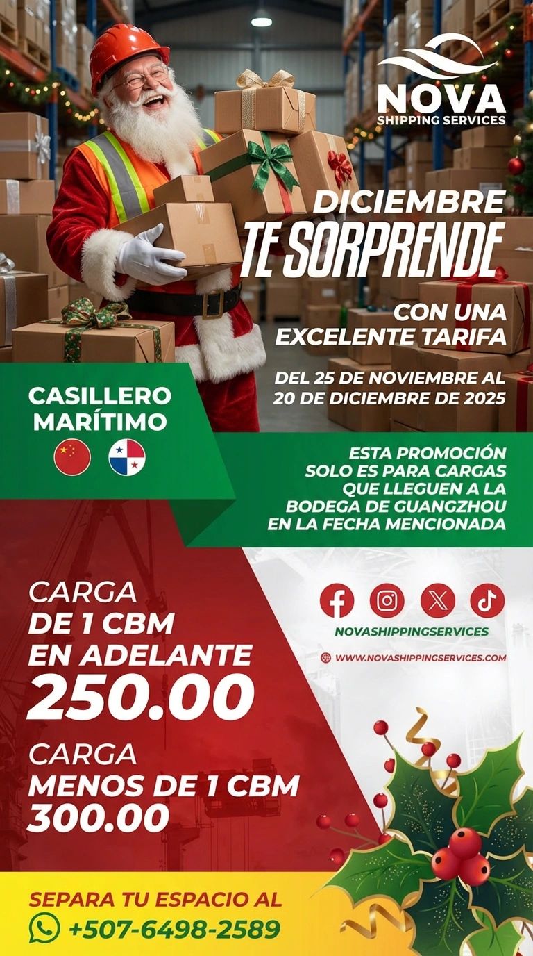 Envíos China a Panamá - Transporte Marítimo China a Panamá - Casillero Marítimo China a Panamá