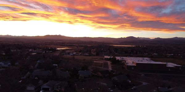 Sunset over the Rockies
