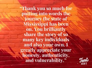 Thank you for writing Mississippi Rising.