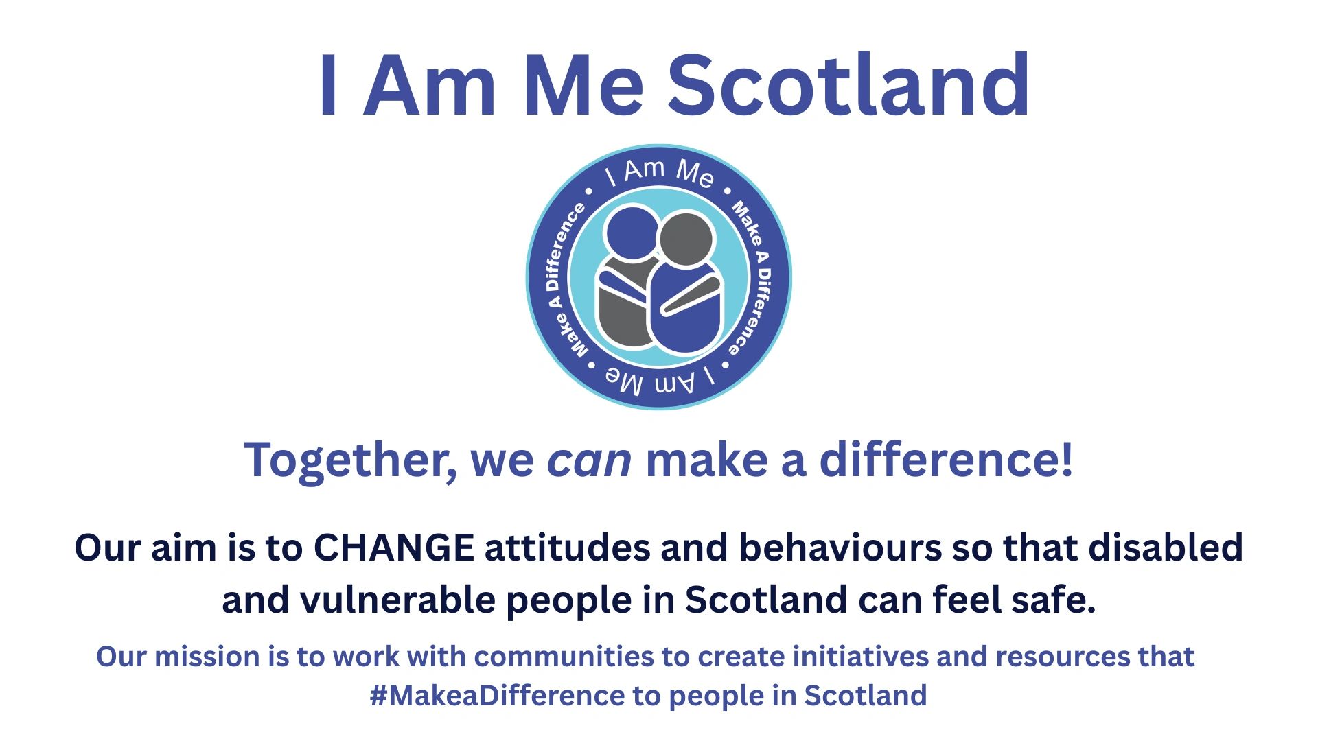 I Am Me Scotland logo