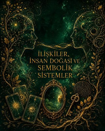 İlişkiler, insan doğası ve sembolik sistemler temalı görsel.
