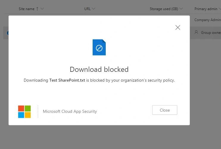 Block Downloads for SharePoint Files from non Compliant Devices