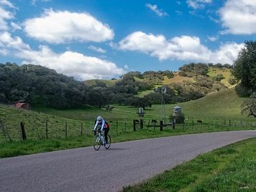 Bicycling the foothills.