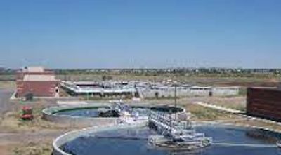 Ariel image of the Arapahoe County Water and Waste Water Authority Lone Tree sewage treatment plant 