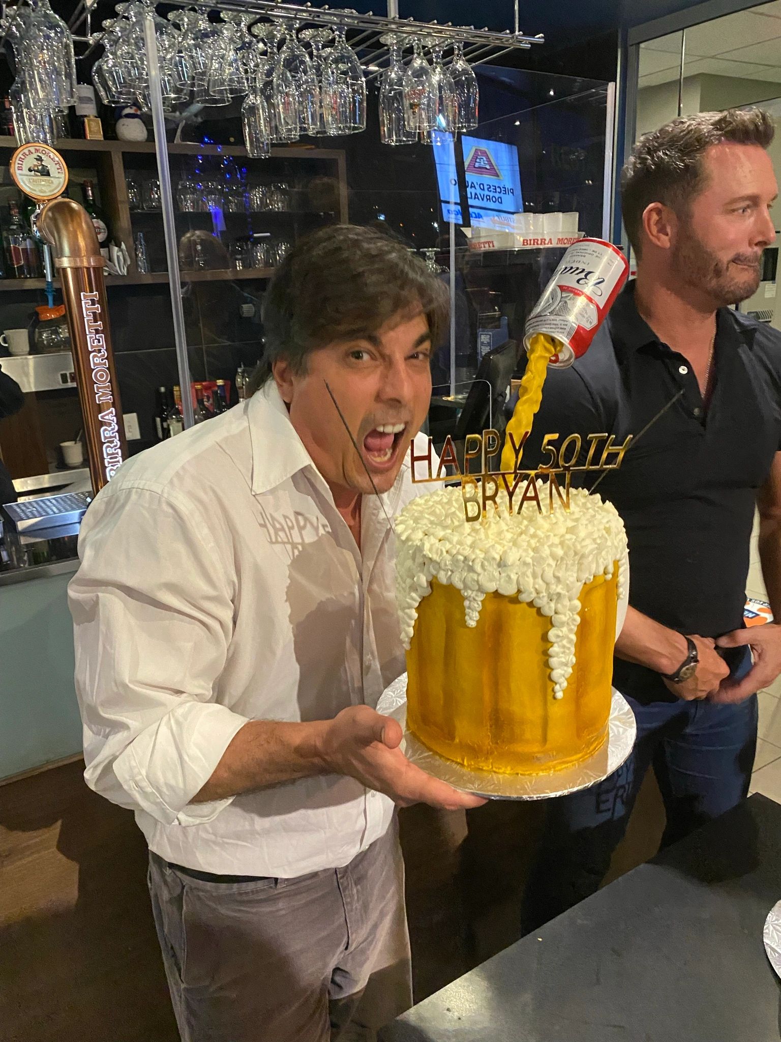 Days of our lives actor Bryan Dattilo aka Lucas Horton, with his Charmed Bakes cake! 