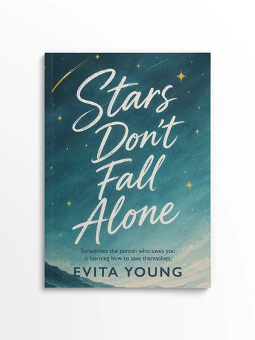Book cover titled 'Stars Don't Fall Alone' by Evita Young.