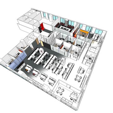 space planning, furniture inventory, reconfigurations, specifications, installation drawings
