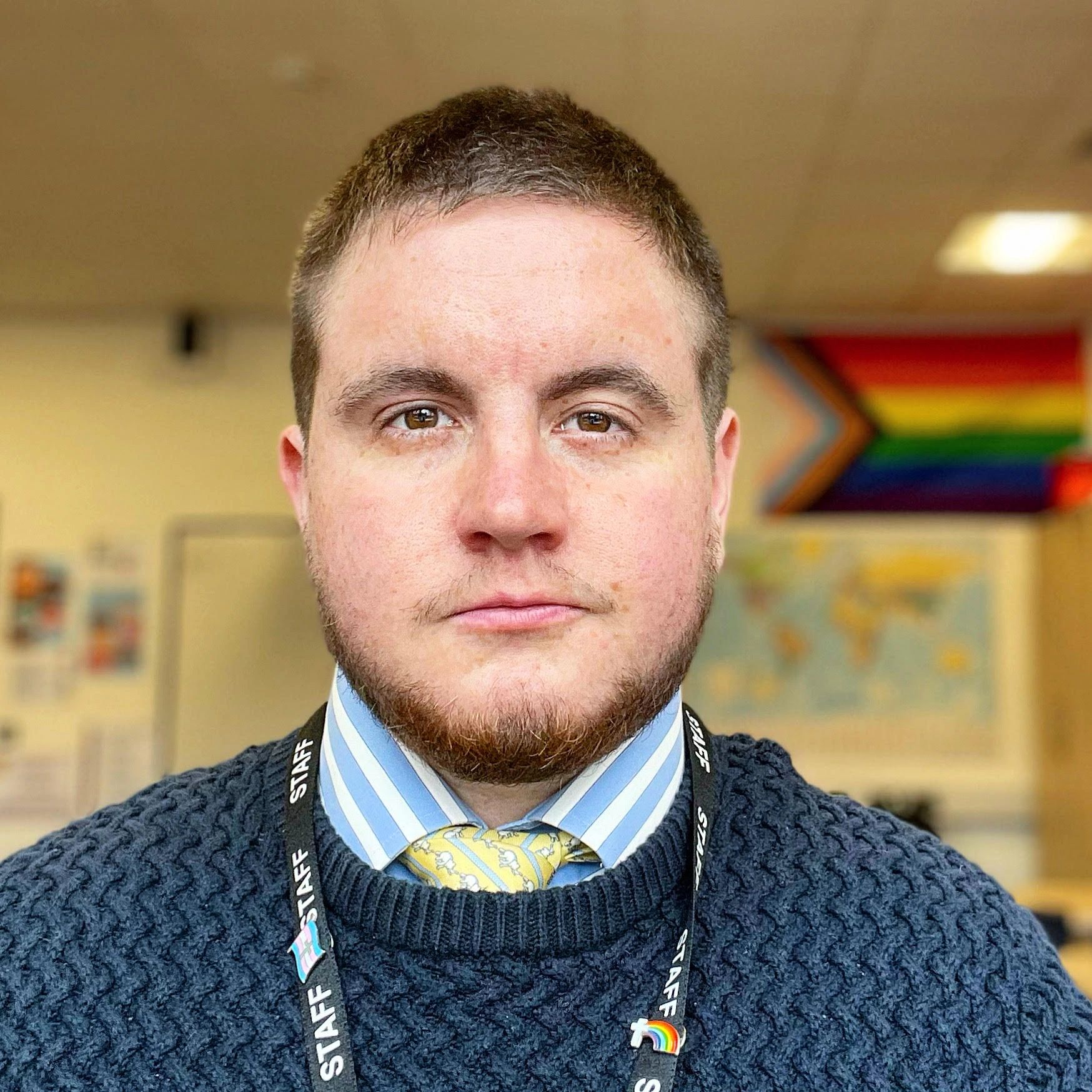 George White in his inclusive classroom. 