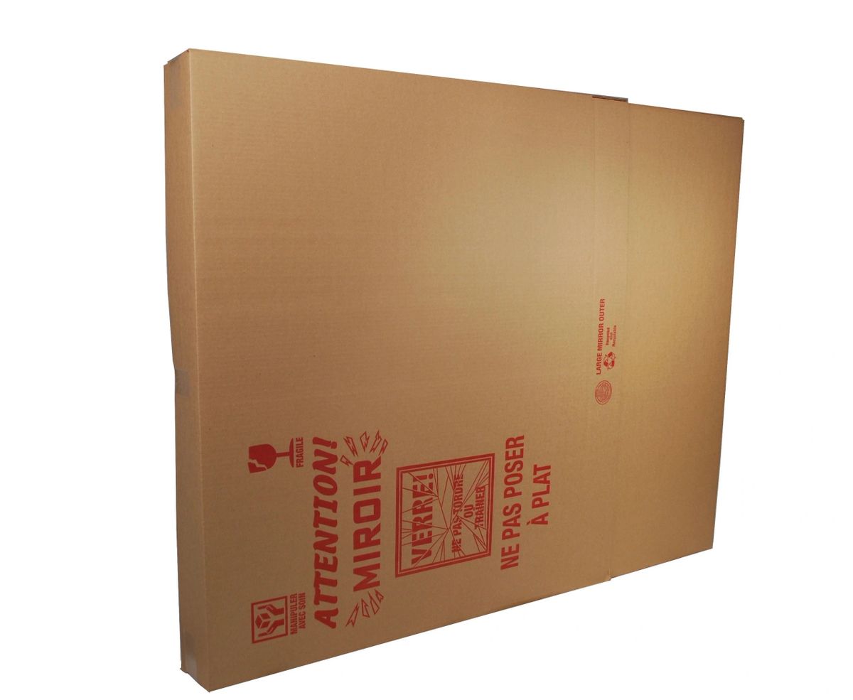 Large mirror box with extension