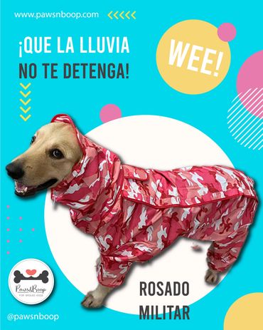 Capote impermeable poncho para perros Panama