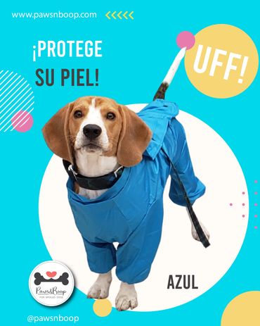 Capote impermeable poncho para perros. Capotes para perros Panama.