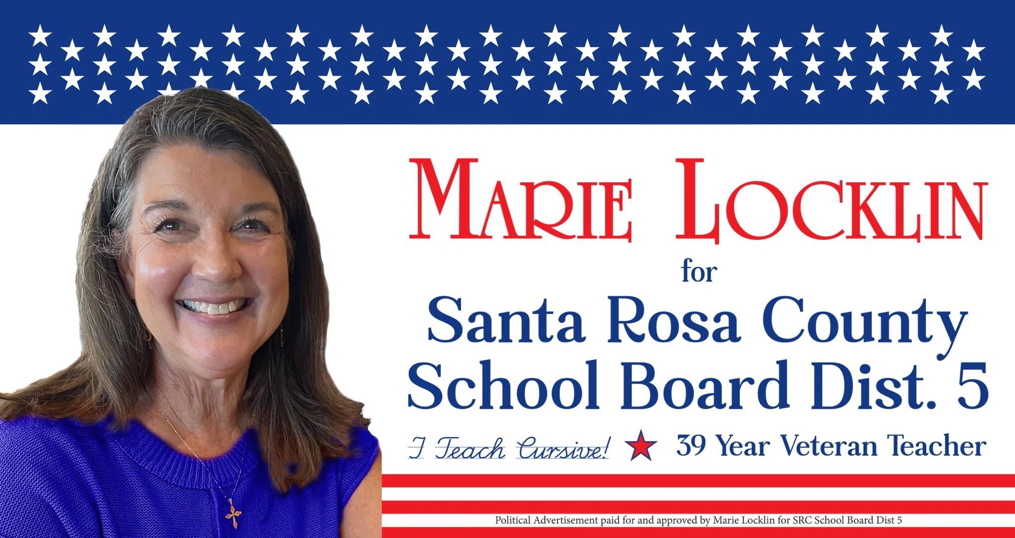 Marie Locklin for School Board - Committed to Education