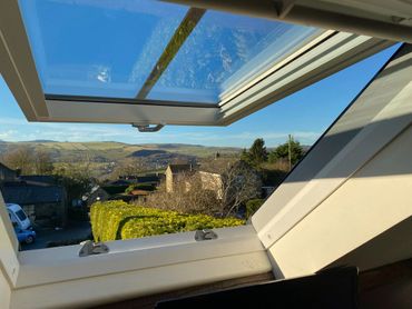 Hope valley views from The Stable in Curbar