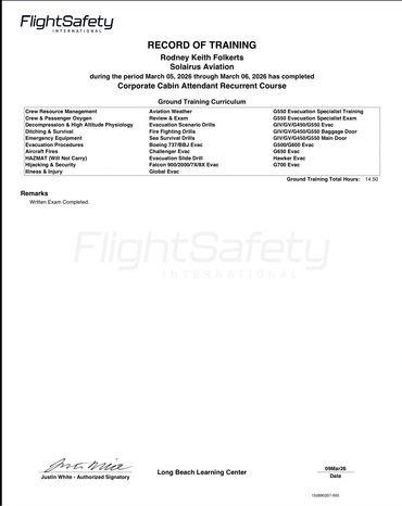 2026 Flight Safety Recurrent