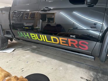 Commercial graphics on 2025 GMC Sierra HD