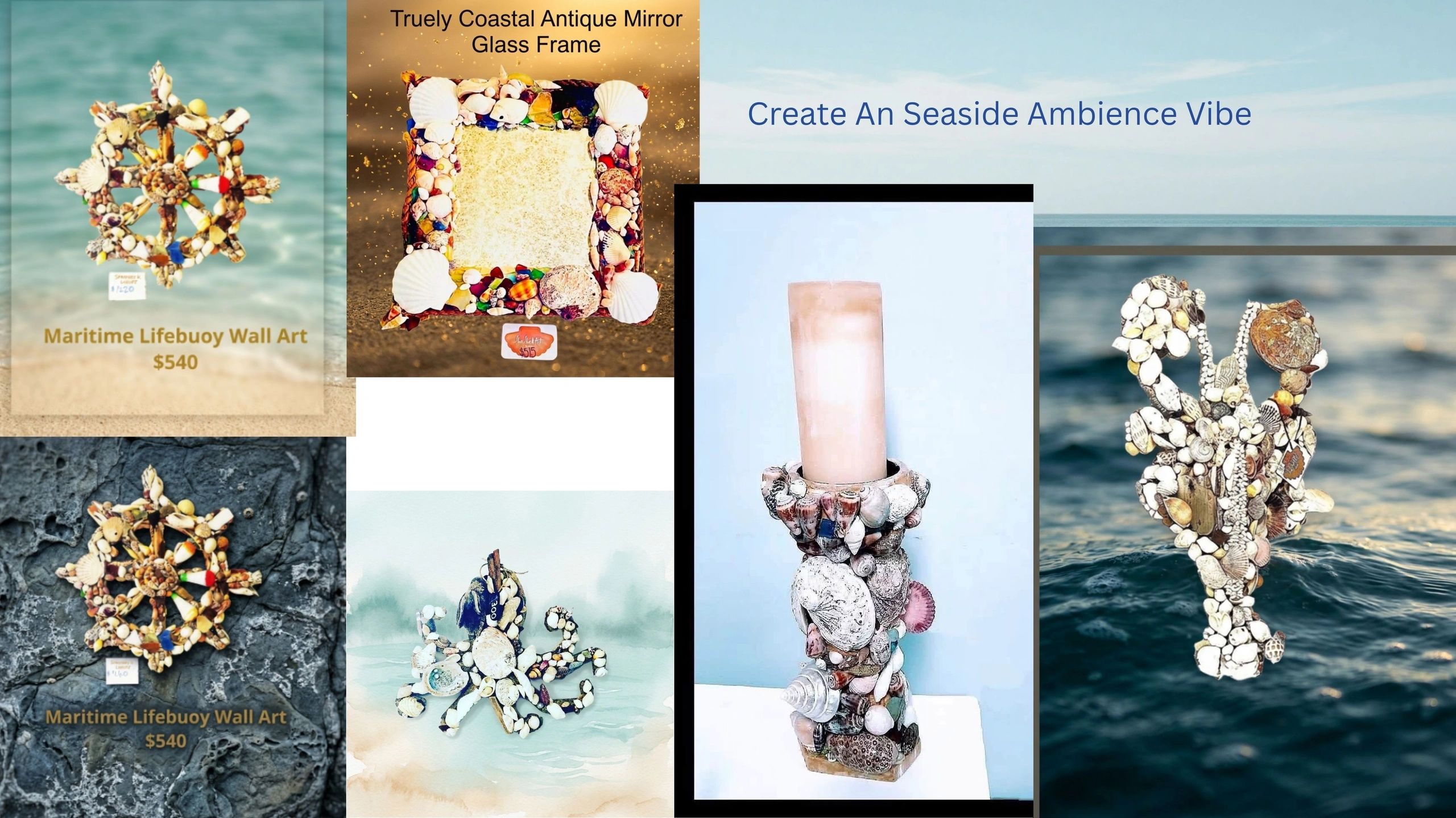 She  Shell Art By  Miffy -Victorian Coastal Artist 
Front Cover Theme Photo Website Image