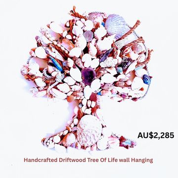 This Handmade  Driftwood Tree Of Life Wall  Art, is on with he online -store, AU$2,285.