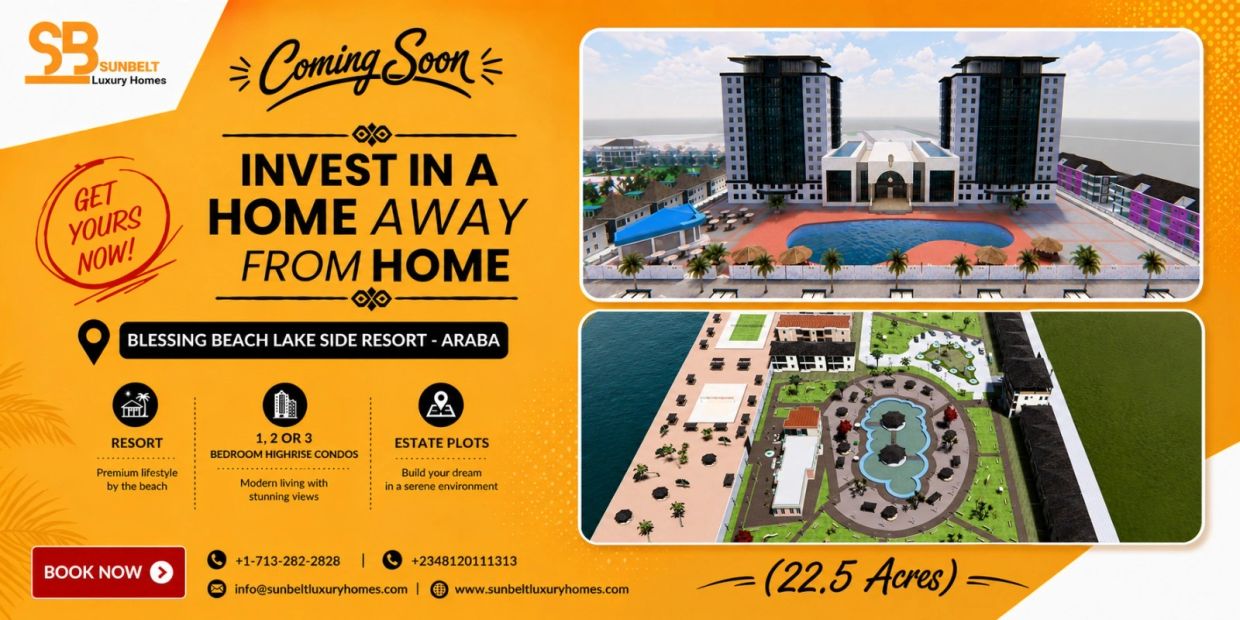 Luxury homes for sale at Blessing Beach Lake Side Resort, Araba.