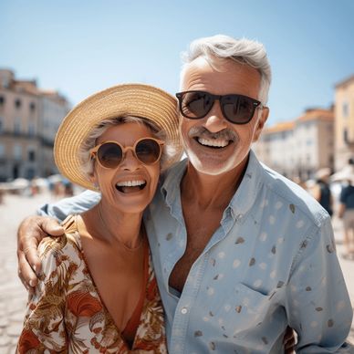 The photo appears to be an excellent representation of joyful aging. It showcases what many aspire t