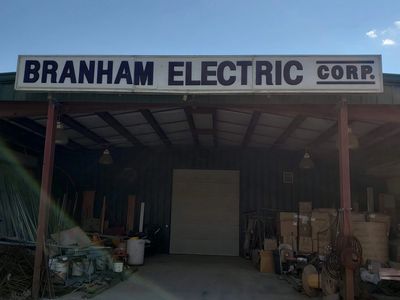 First company sign - Branham Electric Corp