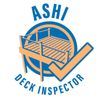 A logo of ASHI Deck Inspector