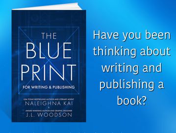 Book cover and question about writing and publishing a book.