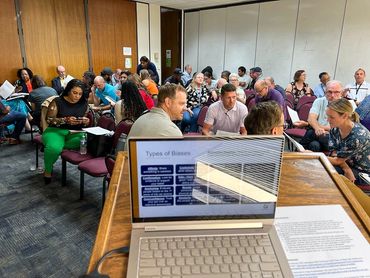 Benjamin Foster (Culture Advisors) onsite training session.