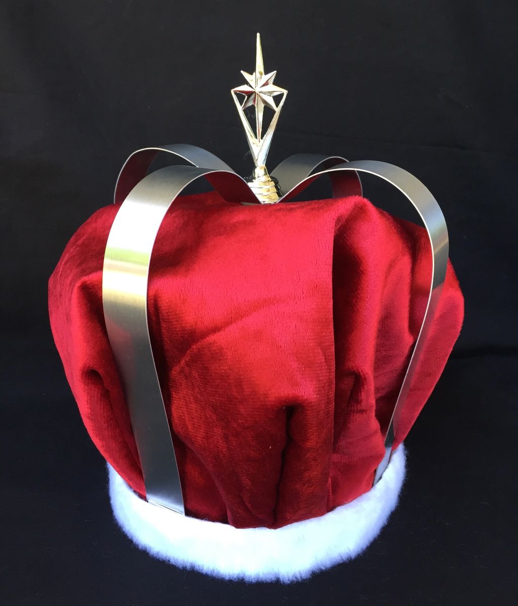King Crown Plush Velvet Red