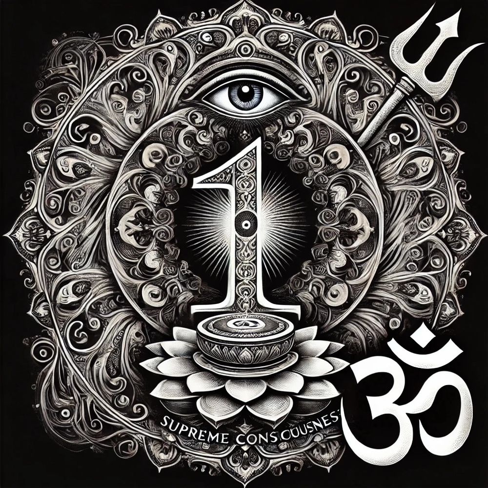 OM: The sound of the universe
Trident: The 3 aspects of time
The 1 Supreme Consciousness