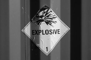 Explosive Warning Sign